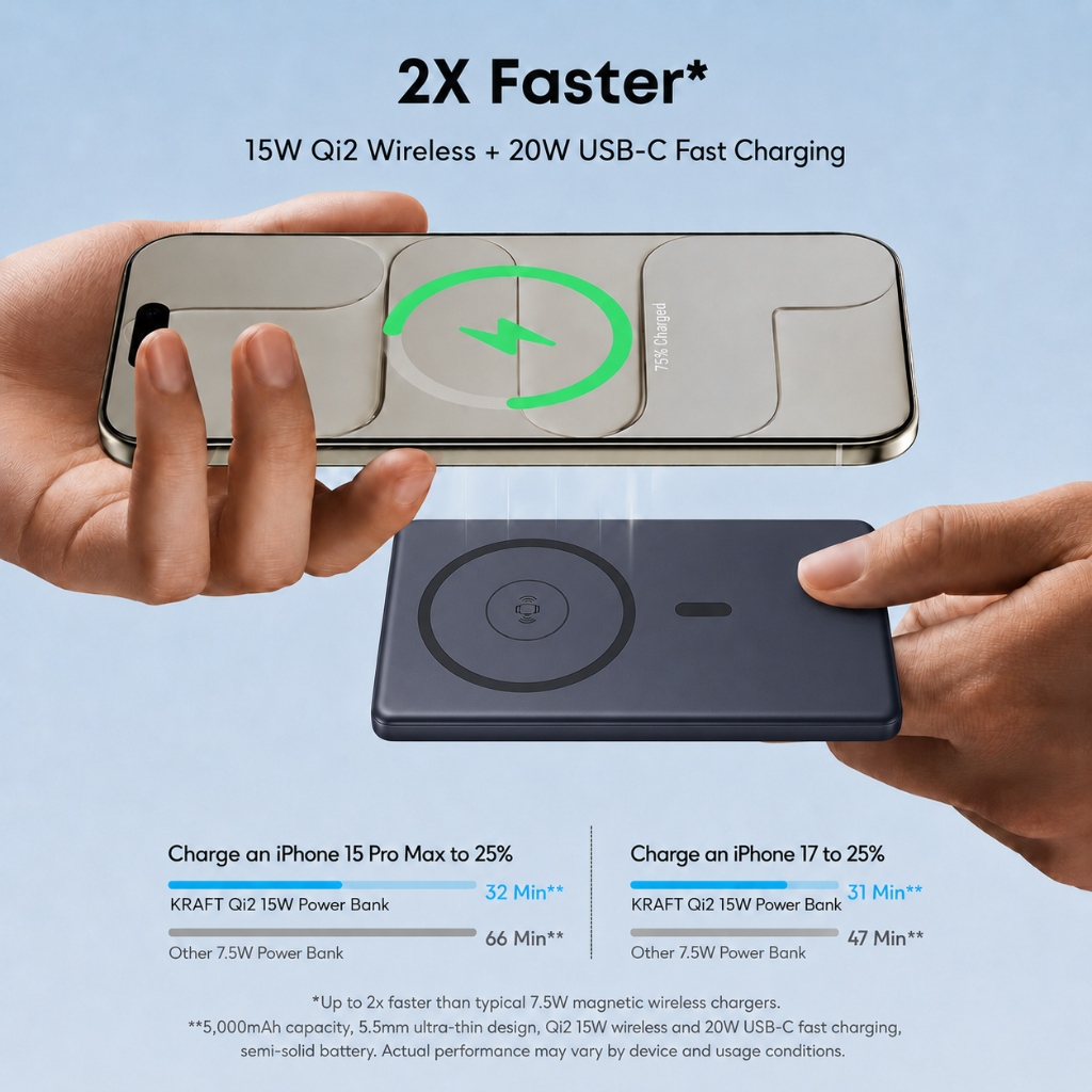 Premium Powerbank – 2X Snabbare